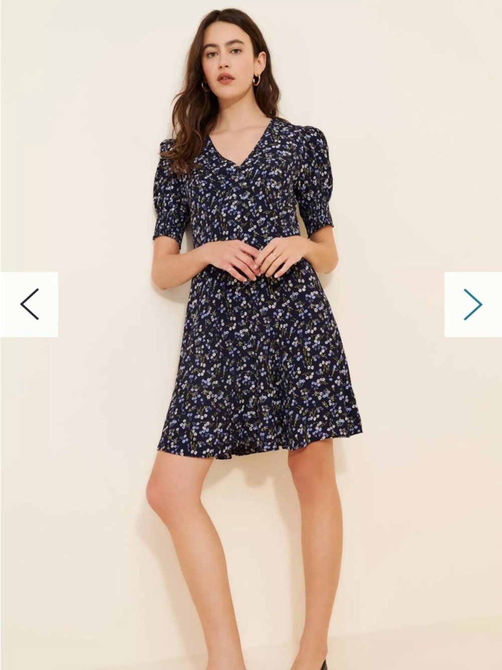 Madewell Printed Crepe Modern Femme Mini Dress